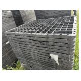 (5) LIGHT-MEDIUM DUTY PLASTIC PALLETS - 47" X 39"