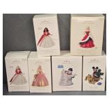 HALLMARK KEEPSAKE ORNAMENTS (6)