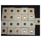 (20) LINCOLN PENNY ERROR COINS
