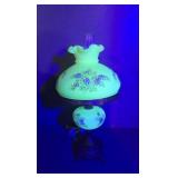 URANIUM SATIN GLASS TABLE LAMP