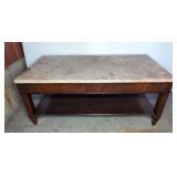 MARBLE TOP COFFEE TABLE
