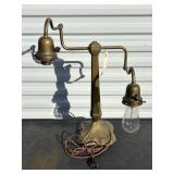DOUBLE BRASS LAMP