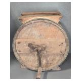 ANTIQUE WOOD BARREL BUTTER CHURN