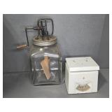 BUTTER CHURN & SCALE