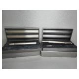 MATCHING LAMY FOUNTAIN & ROLLERBALL PENS W/ CASES