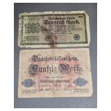1914 &1922 GERMAN PAPER MONEY