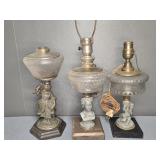 METAL FIGURAL LAMP BASES - AS IS (3)