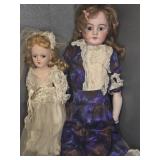 BISQUE & PORCELAIN DOLLS (2)