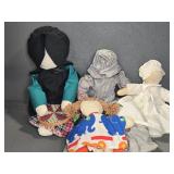 CLOTH DOLLS (4)