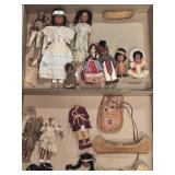 PLASTIC/COMPOSITE NATIVE AMERICAN DOLLS