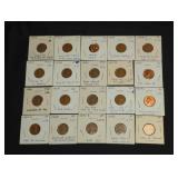 (20) LINCOLN PENNY ERROR COINS