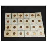 (24) LINCOLN PENNY ERROR COINS