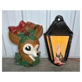 LANTERN VACUFORM CHRISTMAS LIGHT, REINDEER PIECE