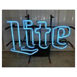 "LITE" LIGHTED NEON BEER SIGN, 17"X12"