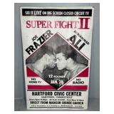 1974 FRAZIER VS ALI FIGHT POSTER