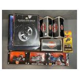 (7) MAISTO HARLEY-DAVIDSON MODELS, HARLEY CATALOGS