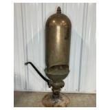 LARGE LUNKENHEIMER BRASS 3-NOTE STEAM WHISTLE, 39"