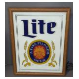 1982 MILLER LITE LIGHTED SIGN
