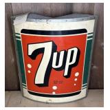 7 UP CORNER SIGN, 20"T