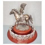 DANBURY MINT US INDIAN HEAD DISPLAY BRONZE