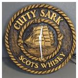 CUTTY SARK SCOTS WHISKY CLOCK