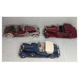 (3) FRANKLIN MINT DIE-CAST CARS