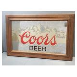 COORS BEER MIRROR, 27.5"X18"