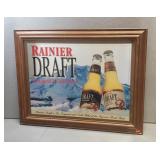 RAINIER BEER MIRROR, 27"X20.5"