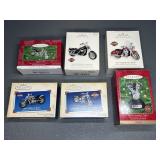 (6) HALLMARK KEEPSAKE HARLEY-DAVIDSON ORNAMENTS