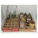 VINTAGE AUTO CANS & SODA BOTTLES