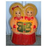 CAROLERS VACUFORM FLATBACK CHRISTMAS LIGHT, 19" T