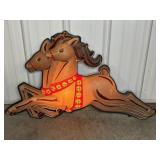 CHRISTMAS REINDEER VACUFORM FLATBACK DECORATION