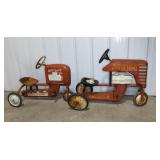 (2) PEDAL TRACTORS - JUNIOR TRAC & POWER TRAC