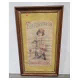 D.M. FERRY SEEDS ADVERTISING POSTER, IN FRAME