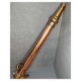 BRASS FIRE NOZZLE, 30"L,