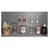 (10) BUDWEISER GLASSES AND MUGS