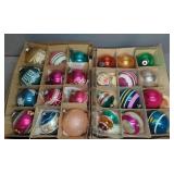 VINTAGE GLASS CHRISTMAS ORNAMENTS