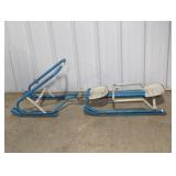 METAL TWO-SEAT CHILDRENS SLED/SLEIGH