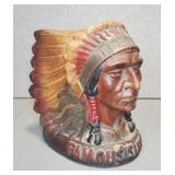 IROQUOIS INDIAN HEAD FOAM SCRAPER BAR CADDY