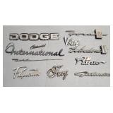 VEHICLE BADGES AND EMBLEMS