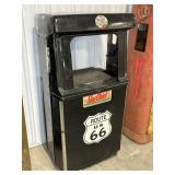 METAL GAS PUMP CASE W/ TEXACO SKY CHIEF SIGNAGE