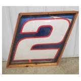 RUSTY WALLACE NO. 2 NASCAR DOOR PANEL IN FRAME