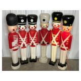 (6) NUTCRACKER SOLDIER BLOW MOLDS, NON-MATCHING