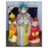 EMPIRE NATIVITY THREE WISEMEN BLOW MOLDS, W/ BOX