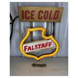 FALSTAFF BEER LIGHT-UP NEON SIGN, 9.5"X12"