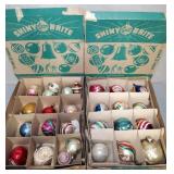 VINTAGE SHINY BRITE ORNAMENTS