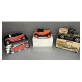 (3) HARLEY-DAVIDSON DIE-CAST COLLECTIBLES