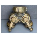 BRASS MAIN FIRE HOSE SPLITTER VALVE, AKRON BRASS