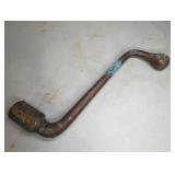 ANTIQUE BRASS MOTOR HAND CRANK LEVER