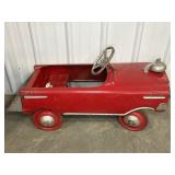 MURRAY FIRE CHIEF STYLE PEDAL CAR, 36"L